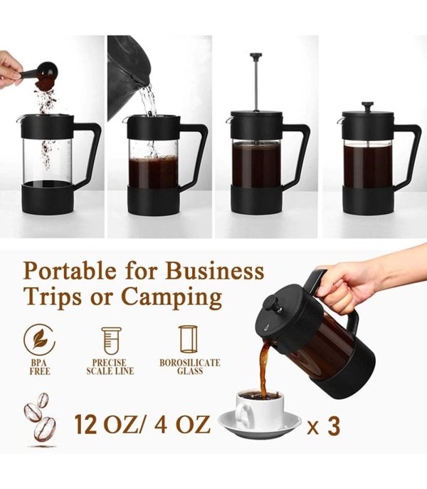 French Press Coffee Maker 600ml - Image 4