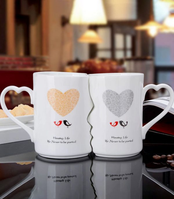 Couple Cup Ceramic Kiss Mug Valentine’s Day Wedding Birthday Gift - Image 4