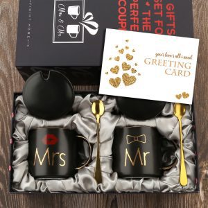 Mr and Mrs Coffee Mugs Cups Gift-Set