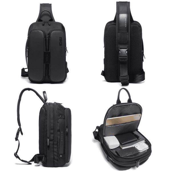 BANGE Men's Chest Pack Casual Crossbody Bag - Image 2