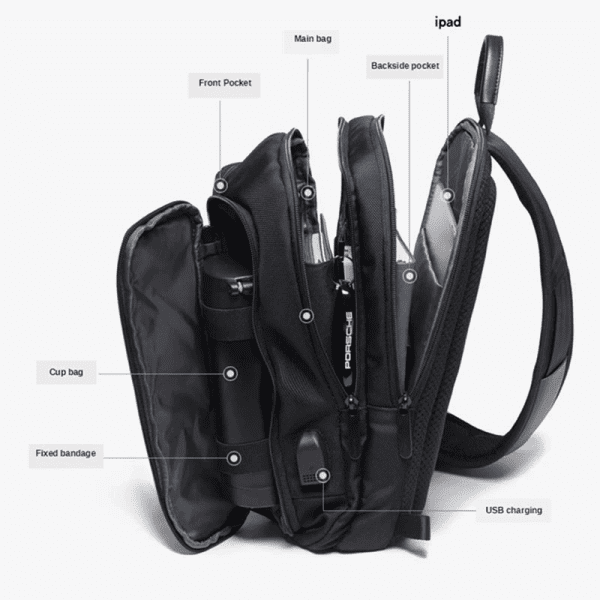 BANGE Men's Chest Pack Casual Crossbody Bag - Image 3