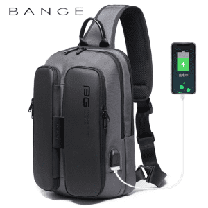 BANGE Men's Chest Pack Casual Crossbody Bag