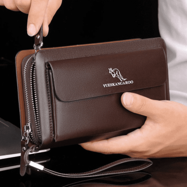 Double Zipper Luxury Wallet - Image 4