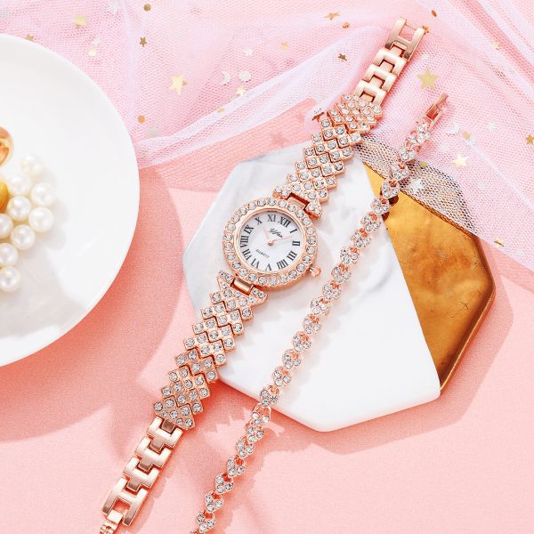 Rhinestone Quartz Wrist Watch for women - Image 5