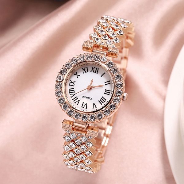 Rhinestone Quartz Wrist Watch for women - Image 4