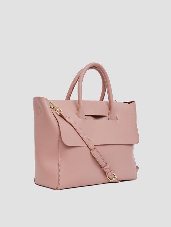Classy Top Handle Women Bag Pink - Image 4