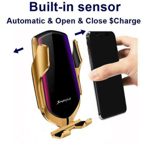Car Wireless Charger Automatic Clamping Smart Sensor - Image 2