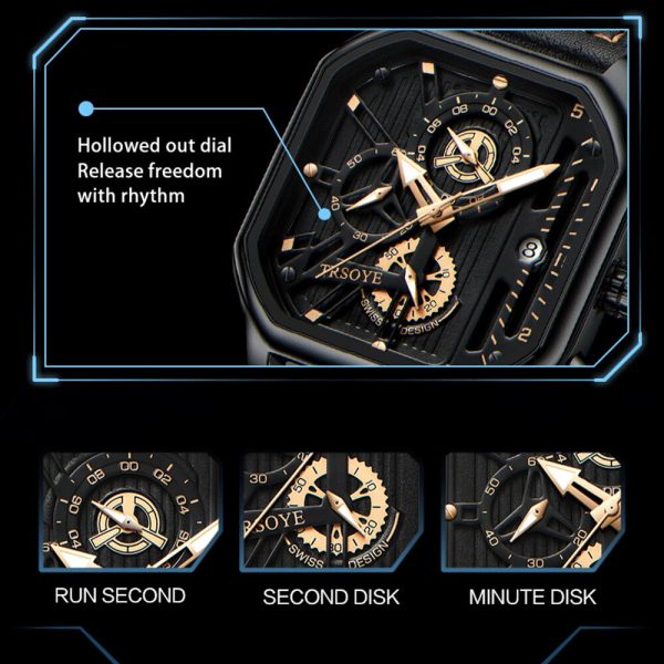 Trsoye Square Sport Waterproof Watch for men - Image 5
