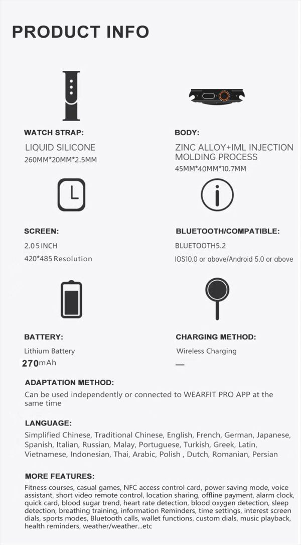GS Ultra 8 Sports Smart Watch - Image 3