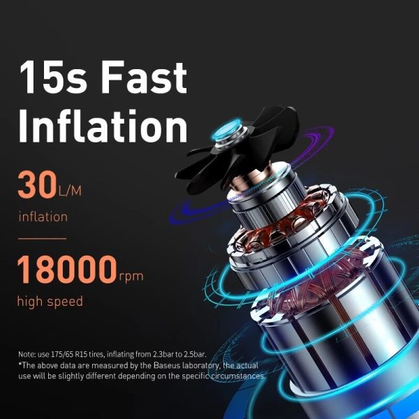 Baseus Mini Smart Inflator Pump - Image 6