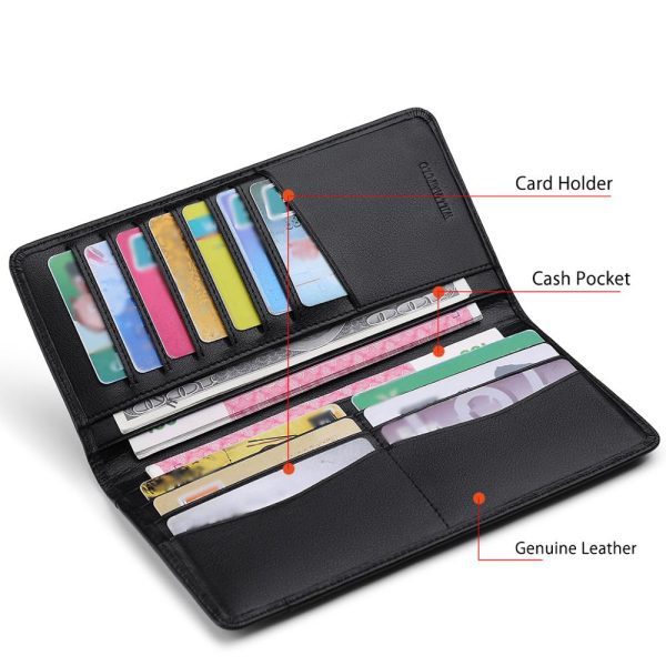 WilliamPOLO Men’s long leather wallet - Image 5