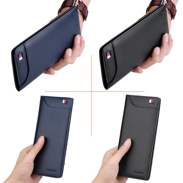 WilliamPOLO Men’s long leather wallet - Image 2