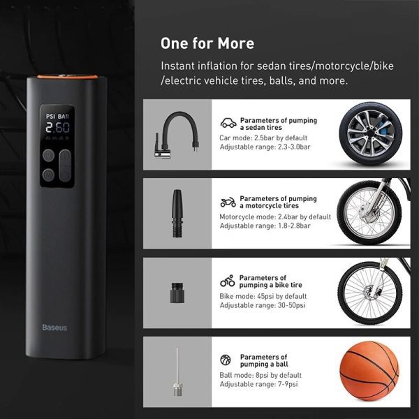 Baseus Mini Smart Inflator Pump - Image 3