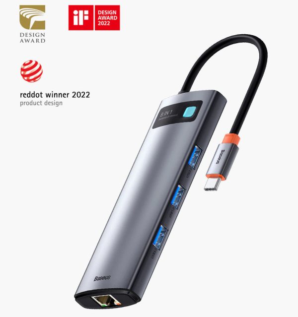 Baseus 8-in-1 Multifunctional Type-C Docking Station - Image 3
