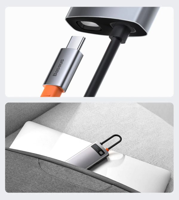 Baseus 8-in-1 Multifunctional Type-C Docking Station - Image 4