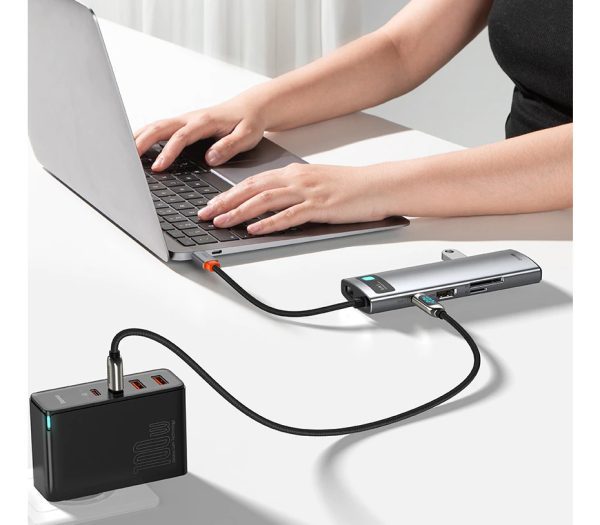 Baseus 8-in-1 Multifunctional Type-C Docking Station - Image 5