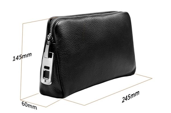 SEOR Anti-Theft Fingerprint Lock Leather Handbags - Image 5