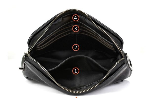 SEOR Anti-Theft Fingerprint Lock Leather Handbags - Image 3