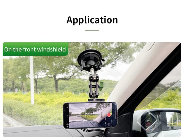 Car Suction Cup Phone Holder for recording video 360 Angle - Image 4