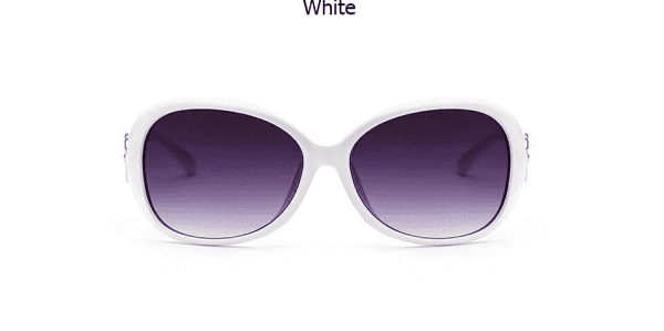 Butterfly Shaped White Sunglass for Women MSW001 - Image 4