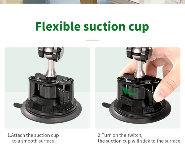 Car Suction Cup Phone Holder for recording video 360 Angle - Image 5