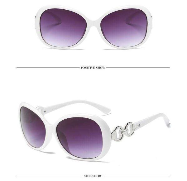 Butterfly Shaped White Sunglass for Women MSW001 - Image 3