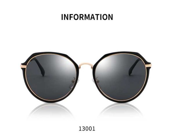 Stylish Vintage Mirror Sunglasses For Women V6050B01 - Image 3