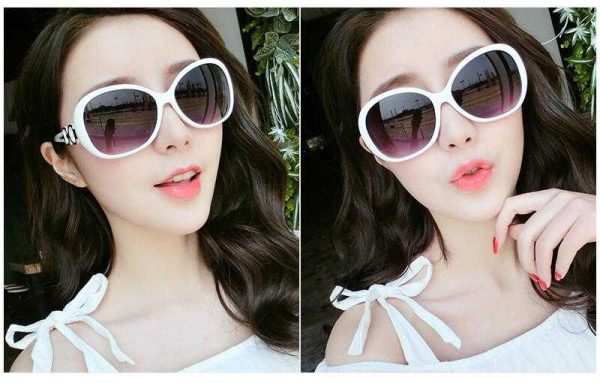 Butterfly Shaped White Sunglass for Women MSW001