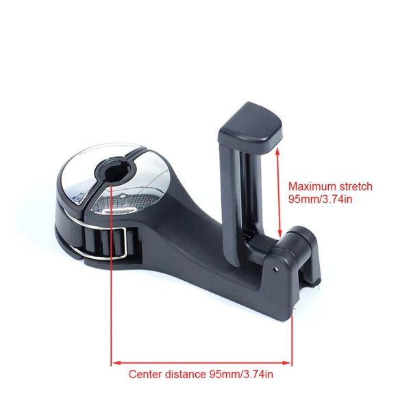 2 in 1 Car Headrest Hook+Phone Holder - Image 3