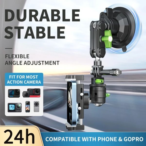 Lanparte Universal Suction Cup Bracket for Action Camera and Phone - Image 3