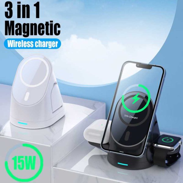 3 in 1 15W Wireless Charging Station - Image 4