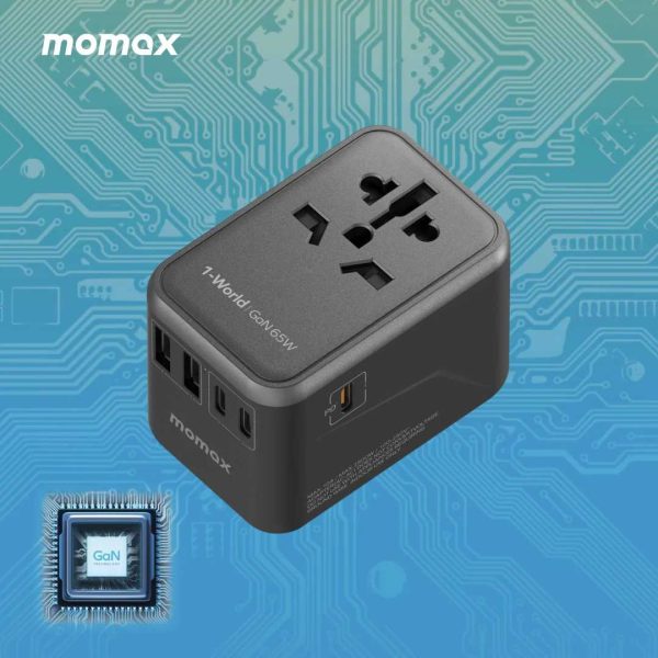 Momax 65W Travel Adapter Universal Socket - Image 4
