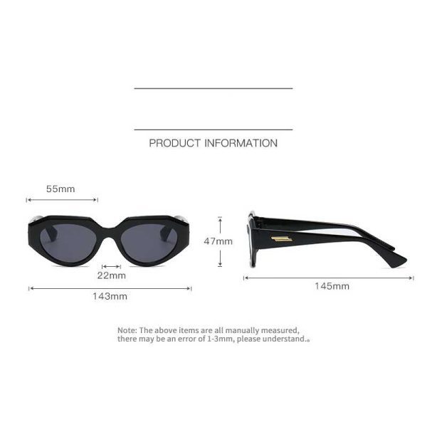 Cat Eye Shaped Colorful Beach Sunglasses MSB-004 - Image 3