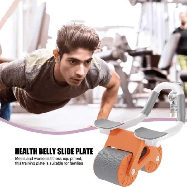 Automatic Abdominal Exercise Roller With Elbow Support