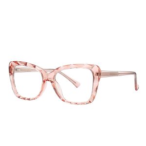 Fashion Anti Blue Light Diamond Cut Spring Hinges Eyeglasses