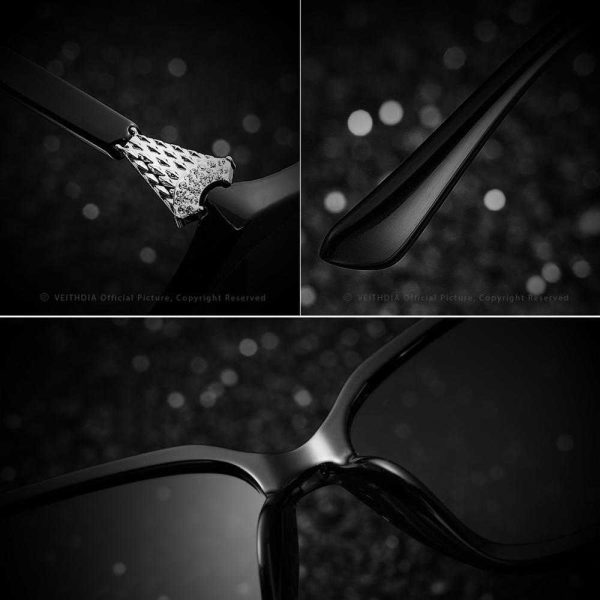 VEITHDIA Fox Diamond Women Luxury Elegant Sunglasses V3027B02 - Image 3