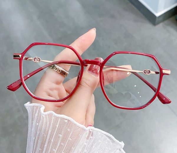 Fashion Red Round Reading Gaming Computer Eyeglasses