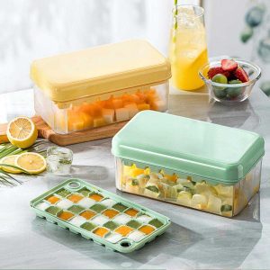 Quick Release Reusable Ice Cube Container