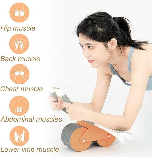 Automatic Abdominal Exercise Roller With Elbow Support - Image 6