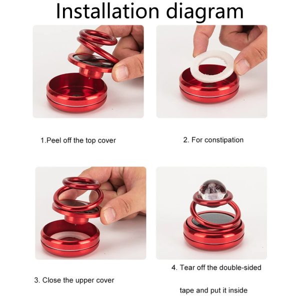 Solar Car Aromatherapy Air Freshner - Image 3