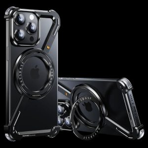 Z Shape Metal Case for iPhone- Black