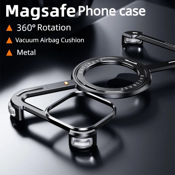 Z Shape Metal Case for iPhone- Black - Image 4