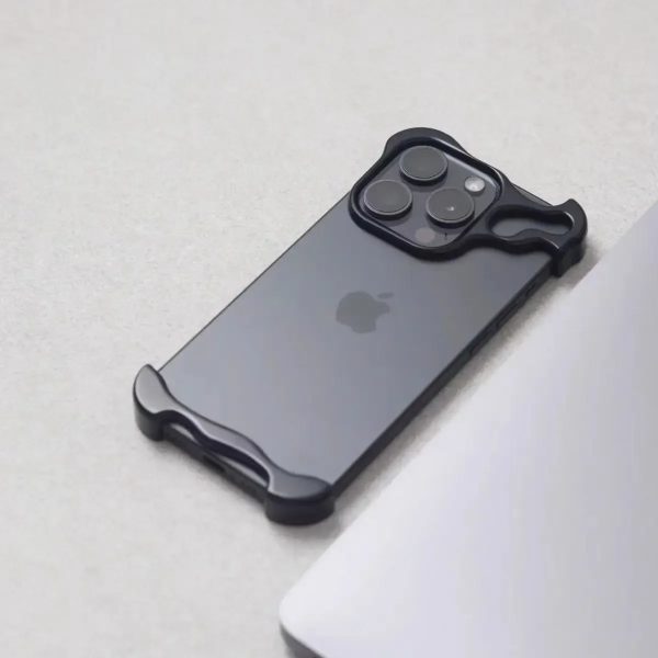 Luxury Irregular Metal Bumper Phone Case - Image 2