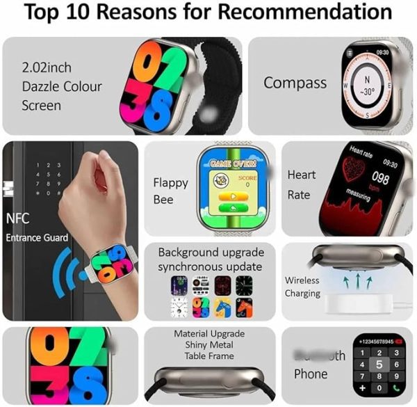 HK 9 Pro+ Multifunctional Smart Watch - Image 4
