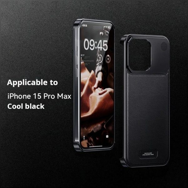 Luxury Leather Metal Phone Case For Iphone - Image 7