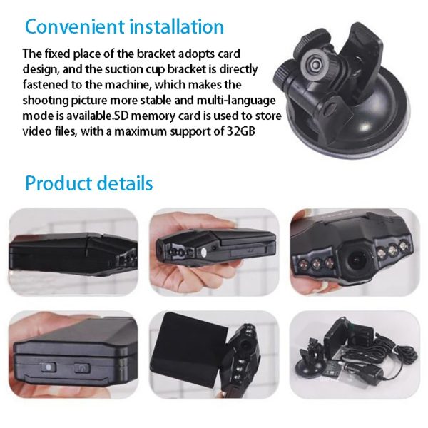 1080P Night Vision Dash Camera for Cars 2.4" IPS Screen - Image 5